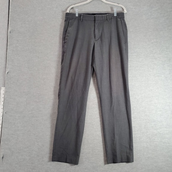 Savane Men Pants 32x32 Gray Chino Slash Pockets - Picture 1 of 9